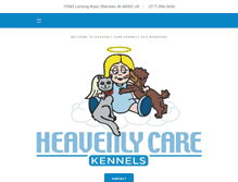 Tablet Screenshot of heavenlycarekennels.com